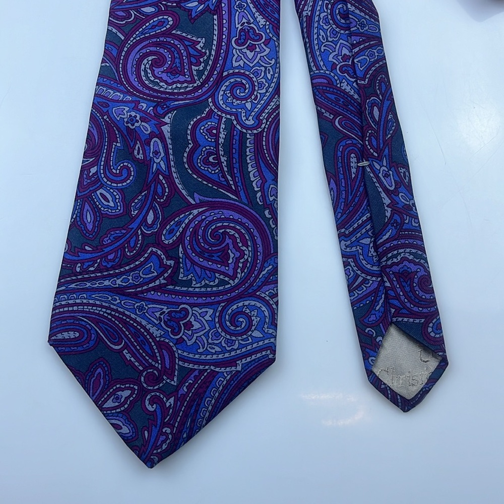 Christian Dior All Silk Paisley Tie N208-45 - Picture 3 of 5